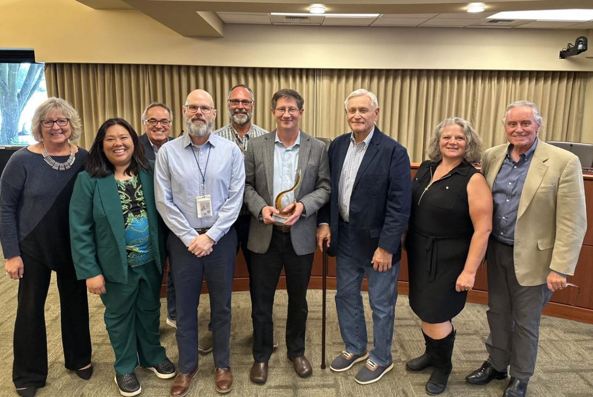 The commission recognized staff members whose work led to the Port’s receiving the Phoenix Award for brownfield development. 