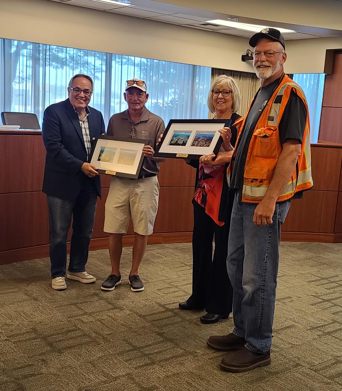 Retiring Port employees Pete Marzano and Dave Fjeld